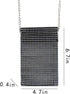 AIBEARTY Women Girls Sparkly Rhinestone Cell Phone Purse Mini Crossbody Bag Evening Clutch Shoulder Bag with Metal Chain...
