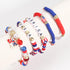 Ardorchid Halloween Bracelets for Women Pumpkin Ghost Steleton Bat Skull Beaded Stackable Stretchy Bracelet Rugby Thanksgiving Christmas Heishi Br...