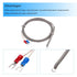 MECCANIXITY K Type Thermocouple Temperature Sensor PT100 4mm Ring High Temperature Probe 6.6ft Wire 0 to 600°C(32 to 1112°F) Stainless Steel...