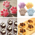 Cat Paw Chocolate Silicone Mold 2PCS-6 Cavity Puppy Dog Paw Shaped Candy Cookie Silicone Mould Ice Cube Tray Homemade Dog Treats Baking Tools...