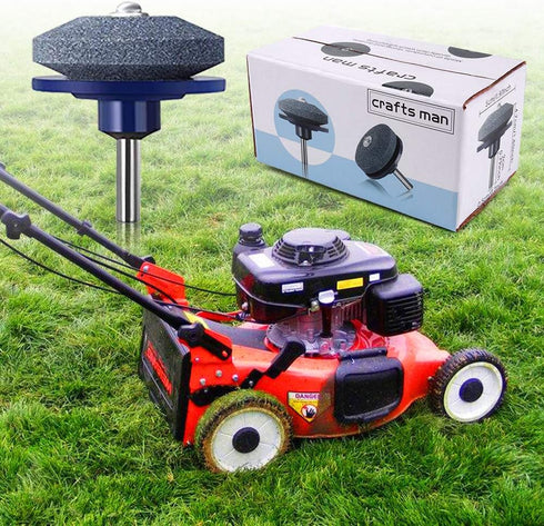 Crafts Man Lawn Mower Blade Sharpener for Any Power Hand Drill by (5 Packs Blue)...