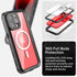 Miimall Compatible for iPhone 15 Pro Waterproof Case, iPhone 15 Pro Magsafe Case Built-in Screen Protector Mililtary Dropproof Dustproof Shockproo...