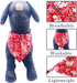 PET SHOW 4Pcs Small Dog Bandanas Slide on Collar Set Washable Cherry Blossoms Puppies Cat Bandanas Bibs Slip Through Collar Accessories for Boy Gi...