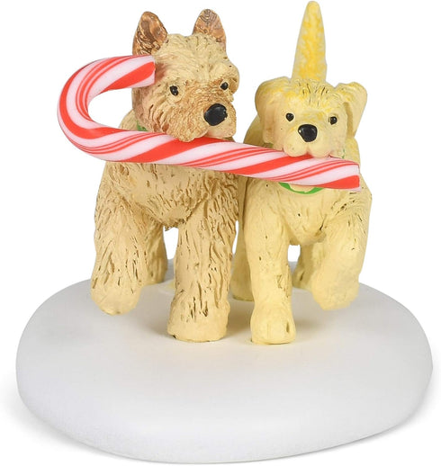 Department 56 Village Collection Accessories Peppermint Pups Figurine, 1.375 Inch, Multicolor...