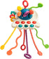 Montessori Toys for 18M+, Food Grade Silicone Pull String Activity Toy, Sensory Toys for Toddlers, Travel Toys for Babies, Baby Toys Fine Motor Sk...