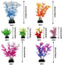 Fish Tank Decorations Plants with Resin Coral, 8 pcs Aquarium Decorations Small Plants Plastic, Fish Tank Accessories, Aquarium Decor...