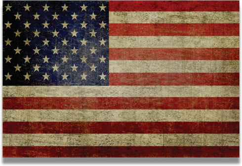 Magnet Me Up: Weathered American Flag Car Magnet Decal - 4x6 Inch - Red, White, Blue - Heavy-Duty Automotive Old Glory Magnet for Car, Truck, SUV ...