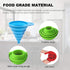Kitchen Funnel Set of 3, Large Medium and Small, Kitchen Gadgets Accessories Food Grade Silicone Collapsible Funnels for Kitchen Use Filling Bottl...