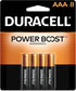 Duracell Coppertop AAA Batteries with Power Boost Ingredients, 8 Count Pack Triple A Battery with Long-lasting Power, Alkaline AAA Battery for Hou...