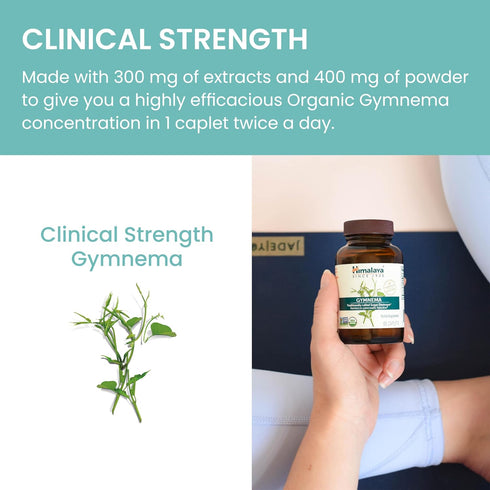 Himalaya Organic Gymnema Sylvestre Herbal Supplement USDA Certified Organic, Non-GMO, 700 mg, 60 Plant-Based Caplets...