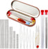 Beading Needles Set Include 60 Pcs Long Straight Beading Thread Needles + 10 Pcs Big Eye Beading Needles, Embroidery Needles with Needle Box, Thim...