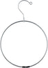 Organize It All Belt/Scarf Ring Hanger, Closet Storage, Rubber Coated Opening, Free Spinning, Metallic and Black...