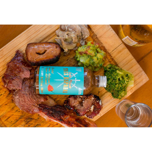 Tres Espadas | Habanero Hot Sauce | Habanero Pepper | Mexican Gourmet Recipe | Hot Sauce Bottle 3.5 fl oz | Orange Roasted Habanero Flavor...