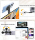 180° Adjustable & Flip Continuity Camera Monitor Mount, Dual Screen Magnetic Phone Holder for Laptop, Slim MacBook Webcam Mount Compatible with Ma...