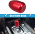 6 Speed Manual Shift Knob Car Shifter Stick Gear Knobs Aluminum AlloyShifting Lever with 8mm 10mm 12mm Adapters Red...