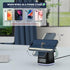 Alarm Clock + 3 in 1 Charging Station + Night Light, iphone iwatch airpod wireless charging dock, magsafe phone watch charger stand, travel charge...