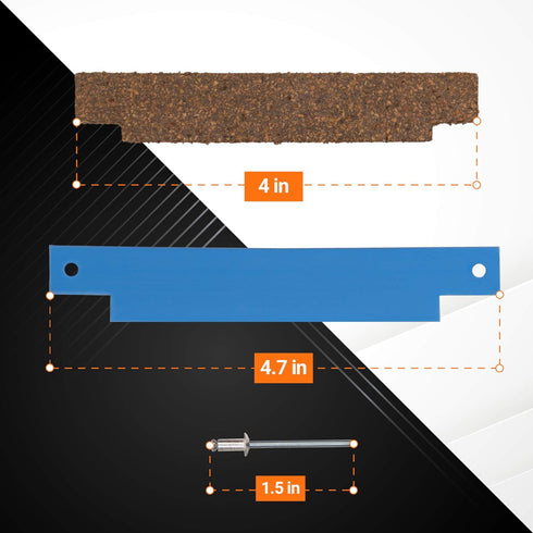 Ultra Durable 33001807 & 306508 Dryer Drum Felt Seal With Tumbler Bearing Kit by BlueStars - Exact Fit for Whirlpool & Kenmore Dryers - Replaces WP33001807 306508VP PS1804752 AP4037304