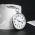 Minimalist Ultra Thin Open Face Quartz Pocket Watch with Key Buckle Unisex Portable Unisex Pocket Watch...