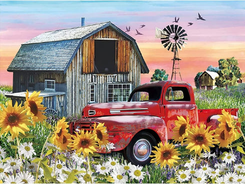 BOMUVI Paint by Number for Adults Beginner Paint by Numbers for Adults Farm Paint by Number Kits Acrylic Painting Paint by Number Kits on Canvas P...