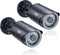 BNT Dummy Fake Security Camera, with One Red LED Light at Night, for Home and Businesses Security Indoor/Outdoor (2 Pack, Black)...