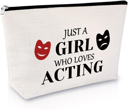 Theatre Lover Gifts Makeup Bag Theatre Drama Gift for Actress Theater Gifts for Women Theatre Acting Gift for Drama Student Retirement Graduation ...