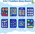 8 in 1 Busy Board Montessori Toy for Toddlers 1-3 Years Old Boy & Girls Gifts,Educational Travel Toys Sensory Board for Learning Fine Motor Skills...