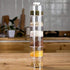Atyhao Portable Spice Rack with Separate Covers, Transparent Spice Storage Box 6pcs Stackable Seasoning Pot for Kitchen...