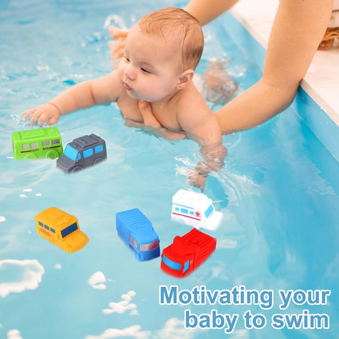 6 PCS Bath Toys for Toddlers, Baby Toys for Babies and Toddlers, Car Bath Toys, Bathtub Toys Pool Toys Bath Toys, Water Squirting Bathtime Play fo...