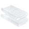 Changing Pad Cover Jersey Knit Cotton for Baby Boy Or Baby Girl Doubles As Cradle Sheet, Grey Dotted Stripes & Grey Grid Lines, (Pack of 2)...