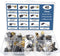40pcs 10 Sizes Electric Motor Carbon Brushes for Replacement Repair Power Tools and Motors Part Such as Electric Hammer Drills, Circular Saws, Ang...