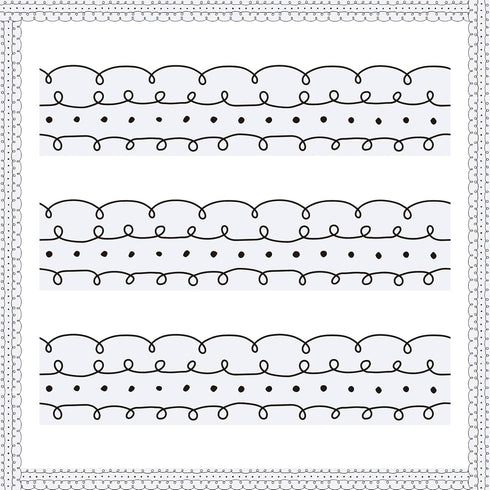 88 Pcs Bulletin Board Borders 101 Ft Black and White Dots Classroom Borders for Bulletin Board Squiggles and Dots Border Trim with 15 Sheet Glue P...