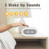White Noise Machine,Bluetooth Wireless Speaker,Sound Machine with 31 Soothing Sounds Memory Function,24HR Alarm Clock for Bedroom with Night Light...