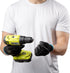 12 PAIRS Men Work Gloves – Lightweight Grip Gloves for Work Available In 4 Sizes – Polyurethane Rubber Coated Gloves - Touchscreen Tactical Gloves...