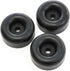 Red Hound Auto 3 Rubber Bumpers for Trailer Compatible with Ramp Door Truck 2.5 Inches Round Replacement Cargo Stop...