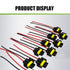 2 PCS Car Fog Light Socket Cable, H8/H9/H11 IP68 Waterproof Female Connector Plug with 4.13" Wire, Adapter Connection Modification Accessories, Co...