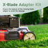 X-Blade Dual Mulching Blade Adapters Replacement Compatible with Standard Commercial Mower, Fits XB2 and XB3(Not Included X-Blades), 2 1/2? Wide, ...