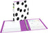 Avery Durable View 3 Ring Binder, 1 Inch Round Rings, Black and White Dots, 1 Fashion Binder (26744)...