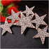 Exquisite Gold Silver Clear Crystal Rhinestone Star Brooch Pin...