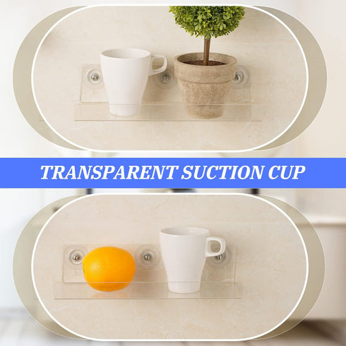 20 Pcs Suction Cups for Glass Window Screw Suction Pads 1.73"/44mm PVC Clear Sucker Pads with Cap Nut M6 Thread for Home Organization Bathroom Win...