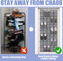 Over the Door Shoe Organizers 35 Mesh Pockets Hanging Shoe Organizer Shoe Rack for Closet Entryway Bedroom Bathroom Pantry Shoe Holder for Men Sne...