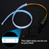 Flexible Car Led Light Strip, Dual Color 2 Pcs 24 Inches DRL LED Headlight Surface Strip Tube Light Daytime Running White & Amber Waterproof Switc...