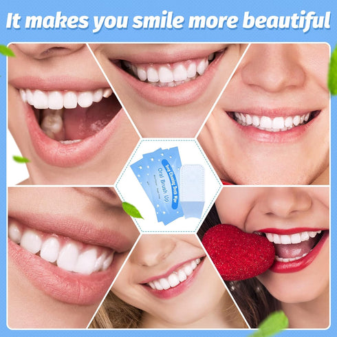 300 Pcs Disposable Finger Brush Teeth Wipes Bulk Finger Toothbrush Textured Surface Deep Teeth Cleaning Finger Wipes Oral Wipes for Adults Teeth M...