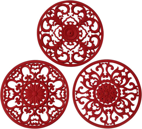 Extra Thick Silicone Trivet Mat for Hot Dishes, Hot Pots and Pans, Pot Holder, Hot Pad to Portect Your Table and Countertop, Kitchen Decor and Acc...