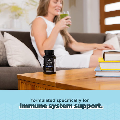 Ancient Nutrition Multivitamin for Immune Support, Immune, 21 Vitamins and Minerals with Vitamin D & C, Turmeric, Supports Immunity, Stress Relief...