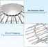 PATIKIL Gutter Guard, 304 Stainless Steel Down Pipe Filter, Anti-Blocking Line Cap Drain Cover Downspout Protector for Blockage Leaves Debris, 3 I...