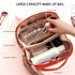 Large Capacity Cosmetic Bag, Travel Cosmetic Storage Bag with Handle, Portable Zipper Cosmetic Bag Toiletry Bag Makeup Bag Large with Compartments...