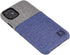 Dockem Wallet Case for iPhone 11: Built-in Metal Plate for Magnetic Mounting & 2 Card Holders (6.1" Luxe M2 Synthetic Leather, Blue & Grey)...