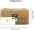 Straw Clutch Purses Women,Clutch Wallet Rattan,Vintage Summer Straw Beach Bag Boho Raffia Beach Bags Evening Bag...