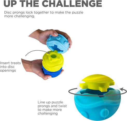 Outward Hound Treat Locking Discs Dog Treat Dispenser Puzzle Toy...
