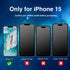 for iPhone 15 Waterproof Case, Built-in Screen Protector, Shockproof, Snowproof, Dustproof, Full Body Protective Cover for iPhone 15 Compatible wi...